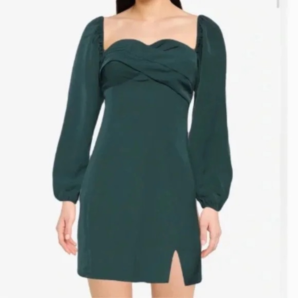 Abercrombie green mini dress in xs